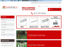 Tablet Screenshot of horsefencing.net
